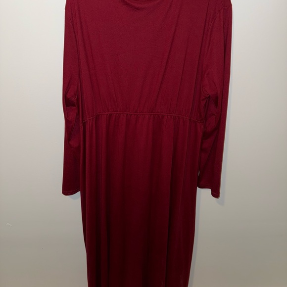 Elegant Burgundy Dress - Picture 2 of 3